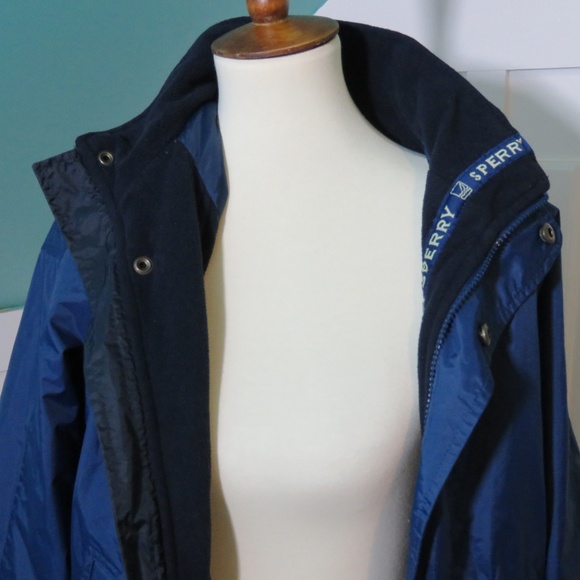 Sperry Top Sider Jacket Full Zip BLUE - Picture 2 of 8